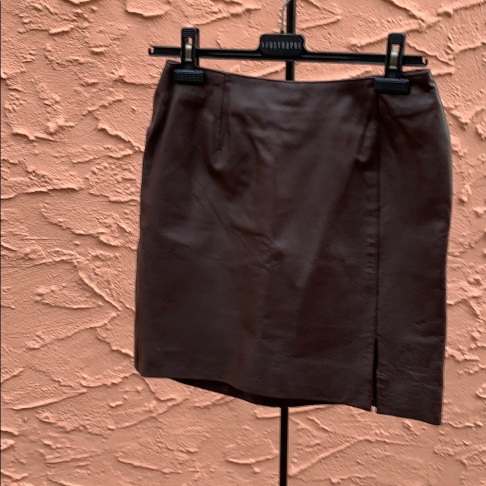 Ladies leather skirt
